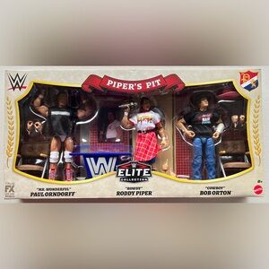 WWE Elite Collection Piper’s Pit 3 Pack New Sealed Wrestling Action Figures